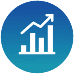 bar chart trending upwards